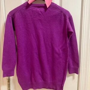 Zara Vibrant Magenta Crewneck Sweater